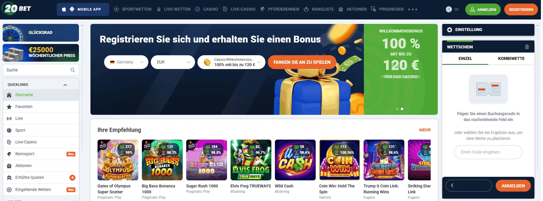 20Bet Casino 20Bet Casino Startseite