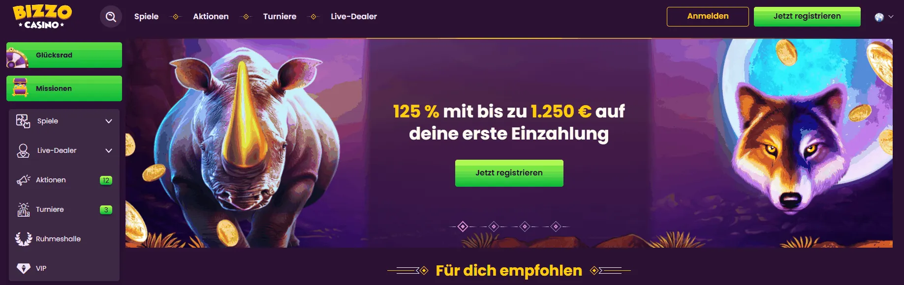 Bizzo Casino Bizzo Casino Startseite
